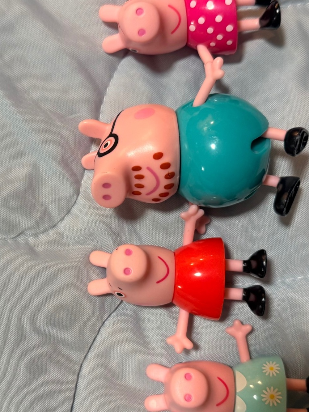 Peppa Pig Family & Friends Figure Lot of 4 Daddy Pig Kids Toy Figures